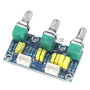 XH-M802 บอร์ดควบคุมเสียงแบบพาสซีฟ 2.0 แชนเนล ไฮไฟพรีแอมป์พร้อมการปรับระดับเสียงเบสและเสียงแหลม - Product Image 3