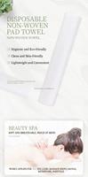 50 pièces/rouleau Serviette jetable non tissée pour pédicure, salon de manucure, SPA, et couvre-support facial