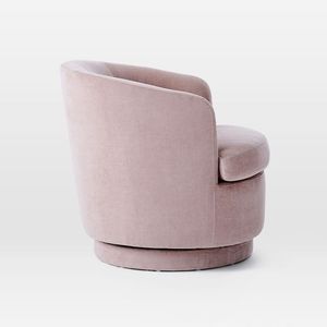 Muebles de lujo nórdicos modernos tapizados Sessel Club sillón de terciopelo giratorio barril Boucle Accent silla para sala de estar - Product Image 3
