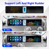 MOOKAKA 12.3 + 4.99+12.3" Radio pour Fiat Panda 2003-2012 Android 15 Navigation GPS Stéréo Sans Fil Carplay Interactif