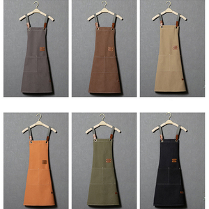 Vente en gros Tablier personnalisé très résistant Tablier de cuisine maquilleurs Poterie Tablier en toile de coton - Product Image 5