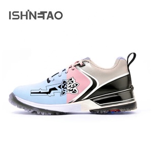 Chaussures <span class=keywords><strong>de</strong></span> <span class=keywords><strong>golf</strong></span> personnalisées pour hommes au <span class=keywords><strong>meilleur</strong></span> prix baskets <span class=keywords><strong>de</strong></span> sport d'extérieur <span class=keywords><strong>de</strong></span> haute qualité avec tige en cuir et doublure en maille - Product Image 2