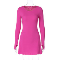 Robe pour femmes de style européen et américain 2026, unie, simple, avec laçage au dos, taille cintrée, élégante, décontractée, pour le quotidien et les fêtes, vente en gros
