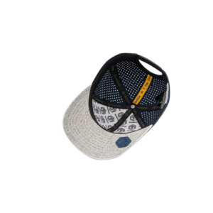 Casquette de sport imperméable TCAP China Custom pour homme, 6 panneaux, perforations découpées au laser - Product Image 6