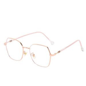 Nouvelles lunettes anti-lumière bleue pour ordinateur, monture carrée en métal, style coréen pour femmes, pont moyen irrégulier, verres PC anti-UV, lunettes optiques - Product Image 5