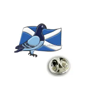 스코틀랜드 Saltire 방패 핀 배지 스코틀랜드 스코틀랜드 금속 옷깃 핀 배지 스코틀랜드 기념품