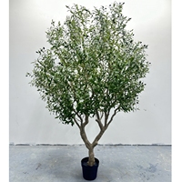 Arbres artificiels en fibre de verre sur mesure de 15 et 17 pieds, grands arbres en fibre de verre à tronc persistant, oliviers artificiels en fibre de verre pour la décoration