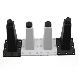 Furniture <b>Leg</b> 8cm Angled Aluminum Alloy Heavy Duty Modern Style <b>Sofa</b> Cabinet Support White Black - Product Image 4