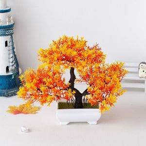 M11 Venta caliente Planta artificial interior de Tres tenedores pequeña planta de simulación de pino Tsui piezas de decoración del hogar - Product Image 4