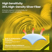 Manchettes de doigts en fibre d'argent ultra-fines pour éviter la transpiration des mains et vous aider à gagner facilement.