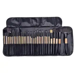 Best Selling 32pcs Private Label Professional Vegan Wood Handle Make Up Beauty Cosmetic Makeup Brush Set