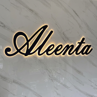 Enseigne commerciale personnalisée, lettres 3D en acrylique rétroéclairées par LED, logo, enseigne publicitaire extérieure rétroéclairée par LED, enseigne publicitaire d'usine