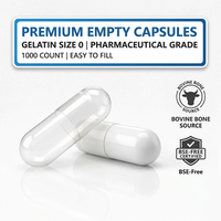 Capsules végétales vides halal en gel, en promotion