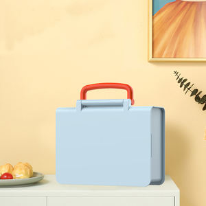 Boîte à <span class=keywords><strong>lunch</strong></span> carrée Bento sac à dos résistant au plomb de haute qualité pour enfants-Matériaux sûrs Empilable écologique 3 comparaisons incluses - Product Image 4