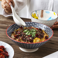 Vaisselle en céramique pour restaurant japonais coréen Grès Ramen Noodle Udon Bol pour restaurant