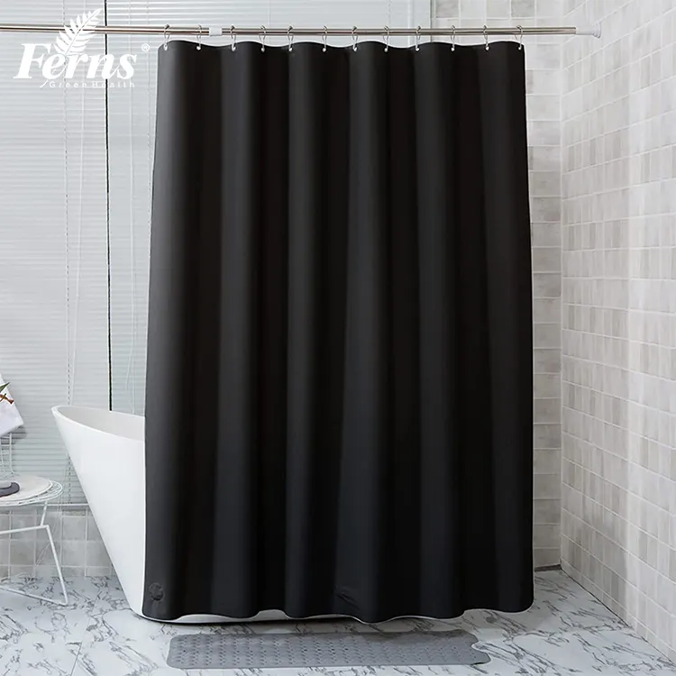 Luxury Waterproof Peva Plastic Shower Curtain Liner Shower Curtains for Bathroom