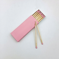 Boîtes d'allumettes personnalisées écologiques, boîtes cadeaux personnalisées, allumettes longues en bois de sécurité pour mariage, bougie
