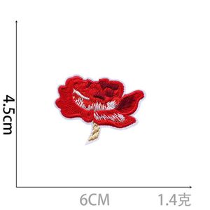 Handmade Chenille Embroidery Patch Cartoon Rose Sunflower Flower Shape <b>Iron</b>-On Nonwoven Felt Polyester Material Clothing - Product Image 2