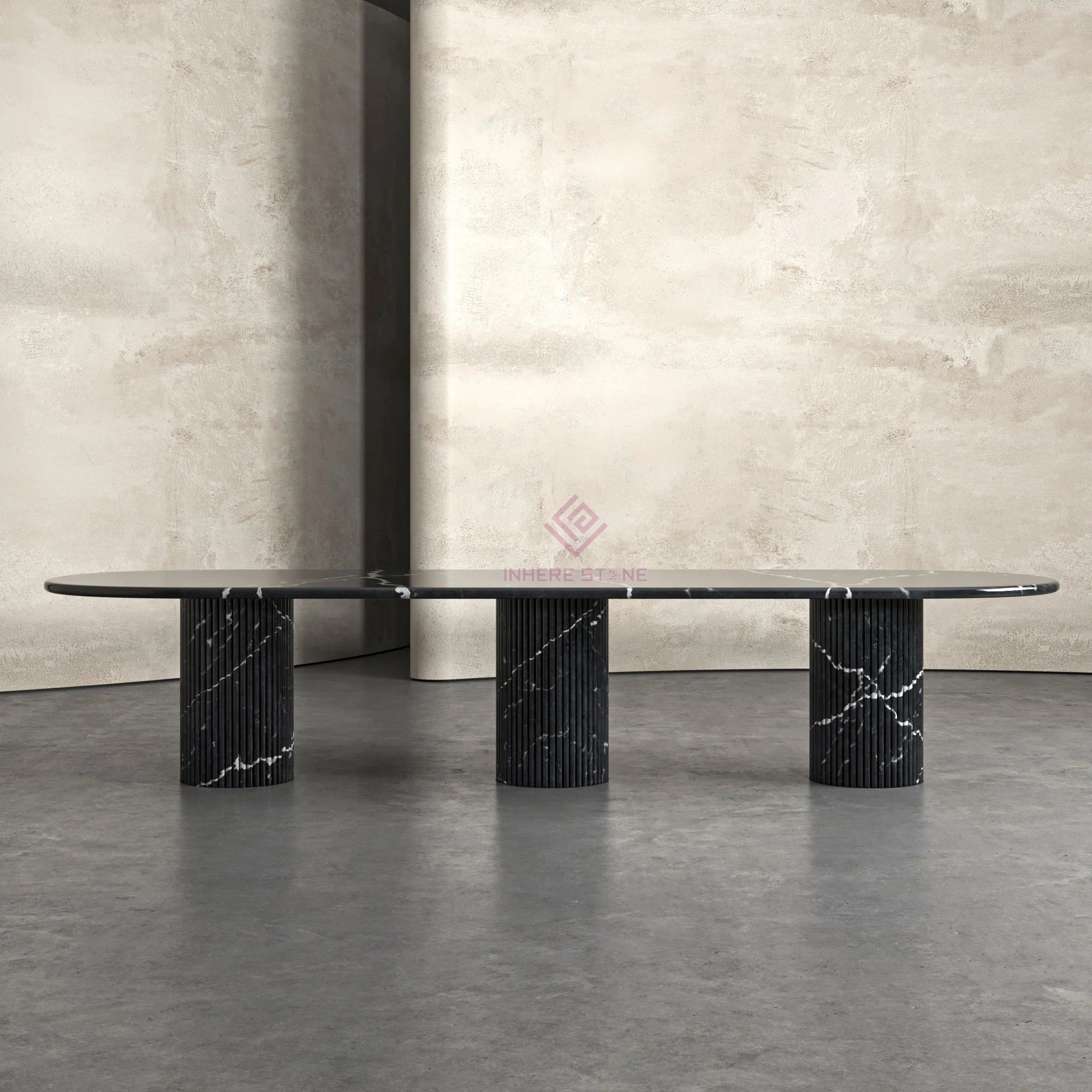 Nero Marquina con base