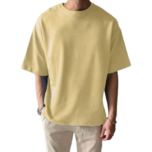 เสื้อยืดลำลองผู้ชายผ้าฝ้าย 100% ขายส่ง พิมพ์โลโก้ตามสั่ง พิมพ์ลายดิจิตอล สีขาวดำ ลายตัวอักษร รับผลิตเสื้อยืดแบบ OEM - Product Image 1