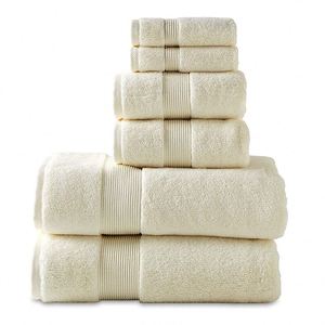 Hot Sale 6-Piece Terry 100% Cotton Custom Luxury Solid Color Eco-Friendly <b>Bath</b> <b>Towel</b> <b>Sets</b> Bleached & Antimicrobial Custom Design - Product Image 4