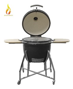 Parrilla Kamado de cerámica moderna <span class=keywords><strong>MCD</strong></span> de 27 pulgadas para cocina al aire libre, barbacoa, horno de pizza, pícnics de <span class=keywords><strong>grupo</strong></span> con parrilla de barbacoa de carbón - Product Image 4