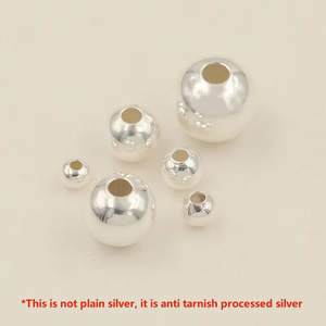 Premium Real 14K Gold Filled Spacer <strong>Beads</strong> for Permanent Jewelry Making Anti Tarnish S925 <strong>Silver</strong> <strong>Beads</strong> - Product Image 5