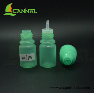 Flacon en plastique compressible Ecannal 3 ml, anti-fuite, conforme à la réglementation TPD, non toxique et à dosage contrôlable, avec embout compte-gouttes et bouchon sécurité enfant - Product Image 2