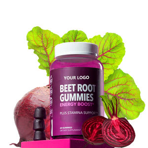 OEM/ODM Gummies akar bit dapat disesuaikan dengan suplemen oksida nitrit COQ10 untuk Pria & Wanita mendukung energi & daya tahan - Product Image 1