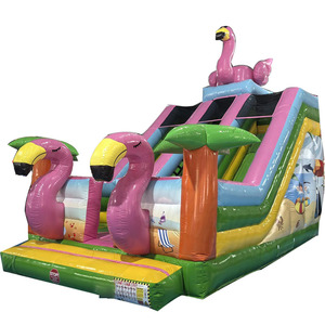 IT È venduto a prezzo all'ingrosso con scivoli gonfiabili a tema fenicottero. Anche adulti e bambini si saranno entusiastici. - Product Image 2