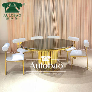 Muebles para catering de bodas, mesas y sillas de acero inoxidable al por mayor para bodas - Product Image 5
