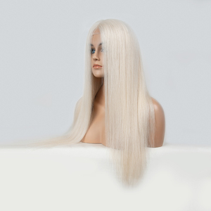 Peluca médica de cabello humano virgen europeo de fábrica al por mayor, peluca completa de encaje para pacientes con alopecia, peluca médica de silicona en oferta. - Product Image 4