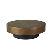 Ensemble de meuble de luxe au design moderne, plaqué or rose, table basse ronde, en acier inoxydable, haut de gamme