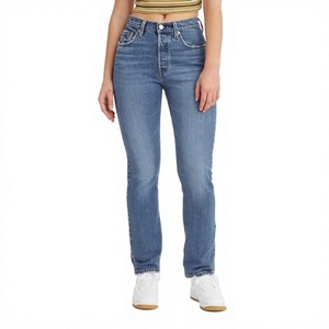 Jeans Levi's Originales para Mujer, Corte Recto, Cintura Media, Color Sólido, Largos, Tallas 26W/28L - Product Image 4