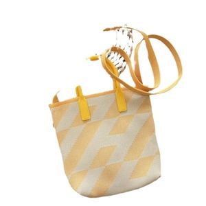 Phong cách dệt kim checkerboard Vai Tote túi kẻ sọc điện thoại túi Jacquard rô Crossbody Túi cho phụ nữ - Product Image 5