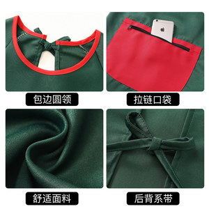 Delantal con logotipo personalizado para el Festival <span class=keywords><strong>de</strong></span> Primavera, delantal <span class=keywords><strong>de</strong></span> mujer para el Año Nuevo del Caballo, ropa <span class=keywords><strong>de</strong></span> trabajo <span class=keywords><strong>de</strong></span> estilo juvenil para cocina, hogar y jardinería - Product Image 5