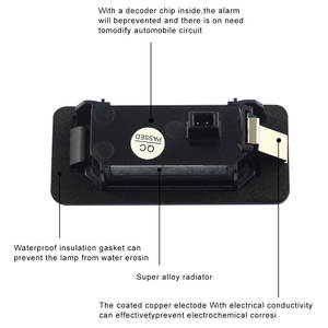 Canbus Lumière de plaque d'immatriculation LED sans erreur blanc 12v pour Audi A1 A3 A4 S4 B8 A5 S5 8T A6 C7 4G Q3 8U Q5 <span class=keywords><strong>8R</strong></span> TT 8J <span class=keywords><strong>VW</strong></span> PASSAT - Product Image 3