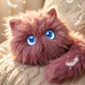 ตุ๊กตาแมวสีชมพูน่ารัก พร้อมเสียงพูด AI ของเล่นสัตว์นุ่มนิ่ม ตุ๊กตาเพื่อนเล่นแสดงอารมณ์ได้ เหมาะสำหรับเด็กทุกเพศ เป็นของขวัญ - Product Image 1