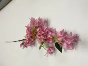 بيع بالجملة ديكور المنزل مثلث زهور البرقوق الحرير الاصطناعي بوجاينفيلا