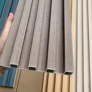 Panneau mural WPC résistant à l'eau avec grille brossée antidérapante, <span class=keywords><strong>prix</strong></span> abordable, pour murs intérieurs <span class=keywords><strong>de</strong></span> salle <span class=keywords><strong>de</strong></span> bain et façades - Product Image 2