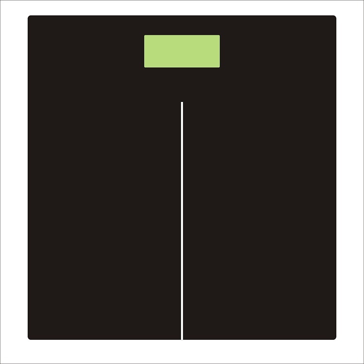 Human black bathroom household mini electronic scale