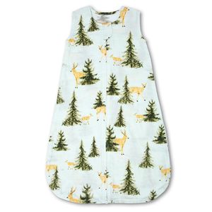 Saco de dormir de muselina de algodón de bambú NLAN, cómodo saco de dormir sin mangas para bebé con cierre de cremallera para <span class=keywords><strong>recién</strong></span> nacidos y niños pequeños - Product Image 1