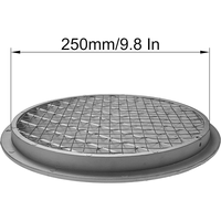 Grille de persienne ronde industrielle en aluminium de 10 "pour maison ou mur de garage