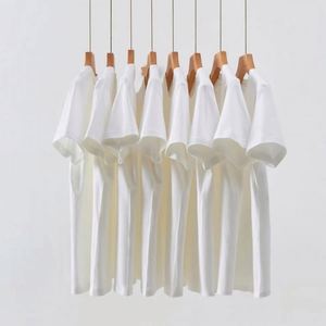 High Quality Plain Blank Crewneck Embroidered Logo 200G 220G 240G T <b>Shirt</b> Heavy Cotton Men Tshirt - Product Image 2