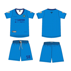 Grosir Jersey Sepak Bola Desain Baru 100% Poliester Sublimasi Camisetas Futbol Retro Set Pakaian Sepak Bola - Product Image 1