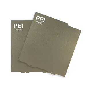 OEM SIZE PEI Flex Plate Spring Steel Double Sided PEI Powder Coated Texture Sheet With Magnetic Base 3D Printer Parts