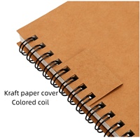 Cuaderno Espiral de Papel Kraft Marrón en Oferta para Útiles Escolares y Notas Diarias