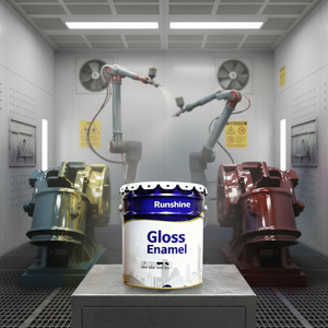 Peinture émail acrylique à base d'huile, revêtement liquide à faible teneur en COV, séchage rapide, 65-70% de solides, utilisation intérieure et extérieure pour les garnitures en bois, les portes - Product Image 6