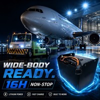 Tracteur de manutention aéroportuaire robuste à batterie lithium 80V 700Ah LiFePO4 pour avions à fuselage large