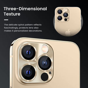 Protector de Lente de Cámara para Teléfono Móvil, Diseño Personalizado OEM de Fábrica, Película Protectora de Cámara de Metal Esmerilado 9H para iPhone 16 15 Pro Max - Product Image 4